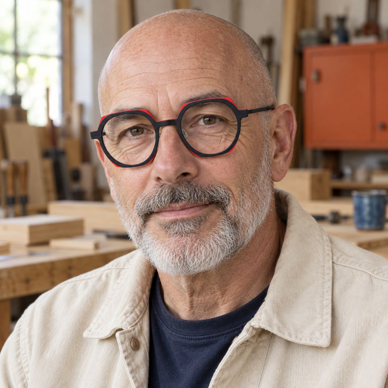 Portrait d’un homme portant la monture KOPERVIK 1P